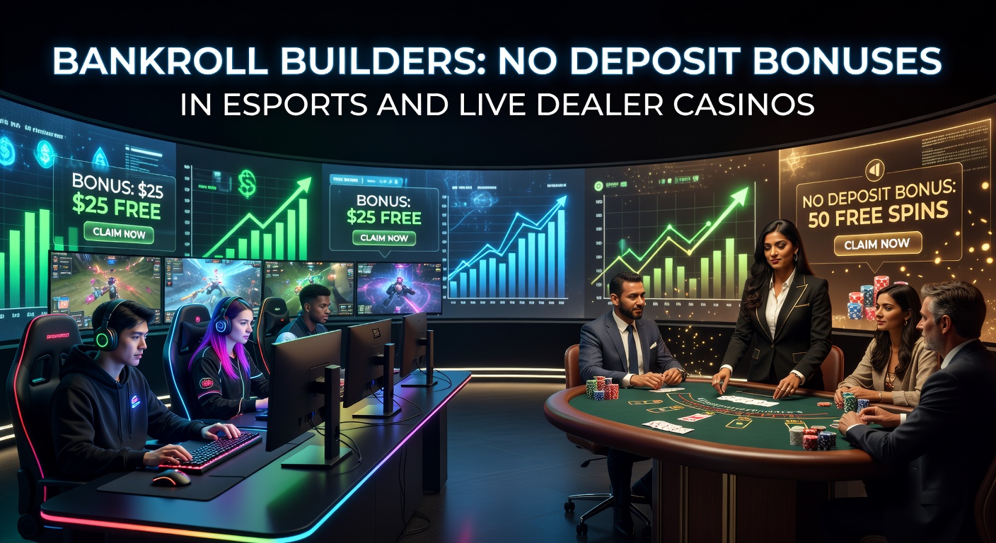 Vibrant esports arena with glowing screens and cheering crowds, highlighting the thrill of no deposit betting action