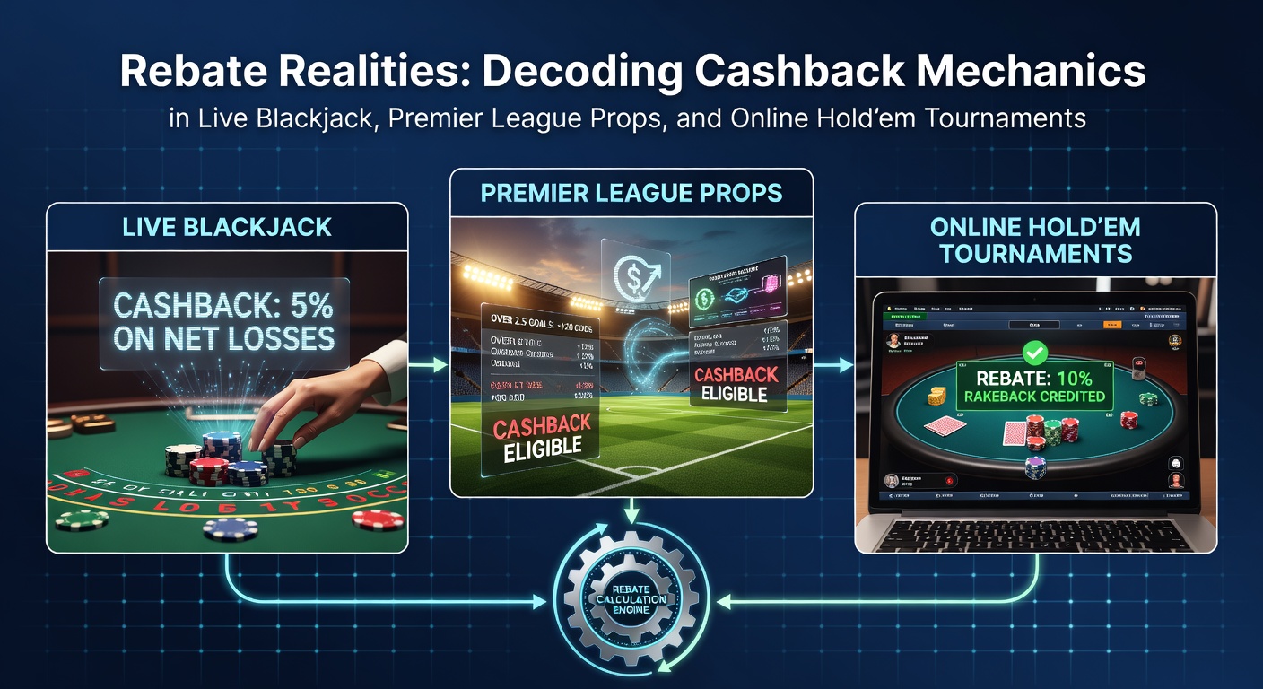 Digital graphic showing cashback coins flowing back to a blackjack table, symbolizing rebate returns in live casino play